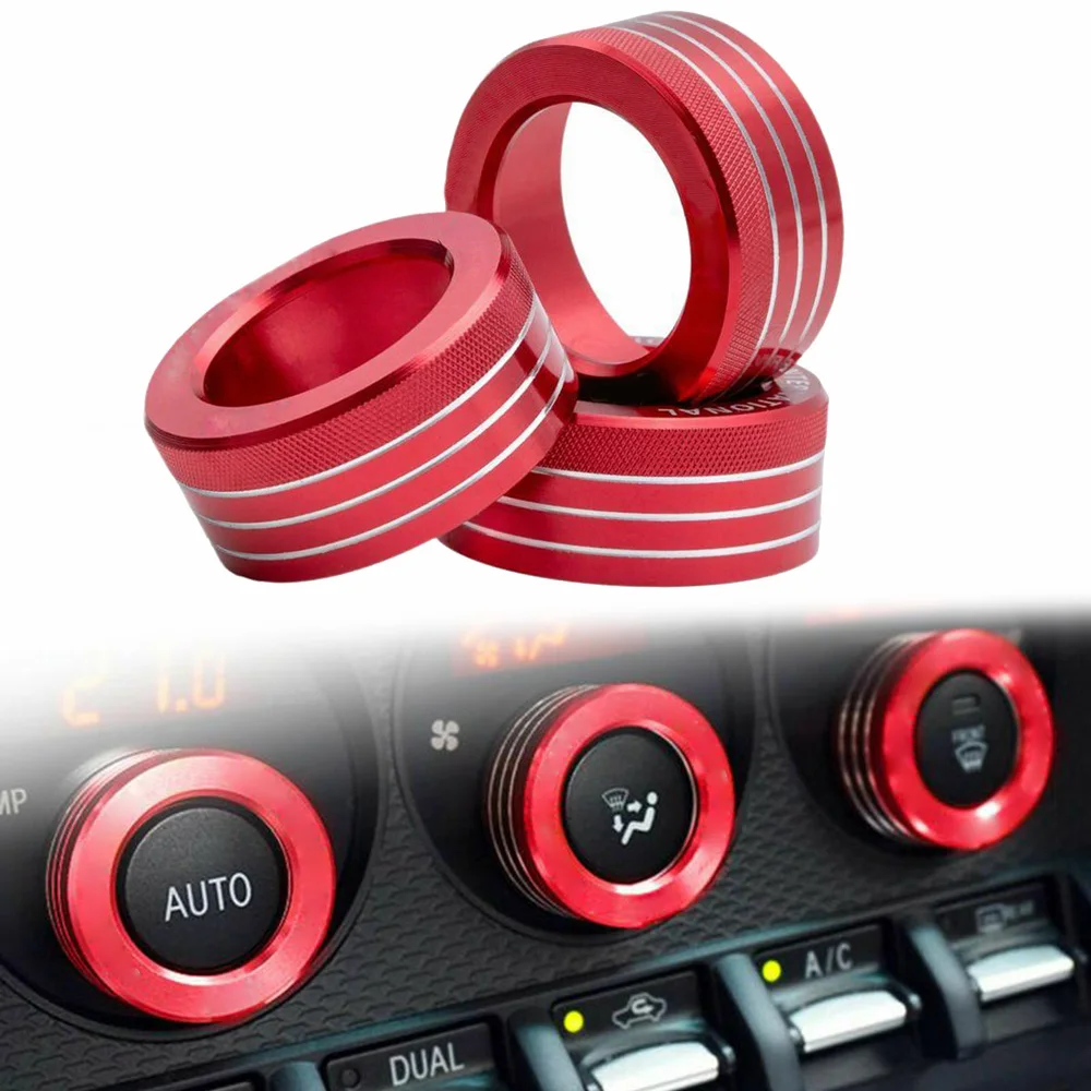 3pcs/set AC Knob Control Volume Red Cover Rings Trim For 2013-UP BRZ FR-S For Toyota 86 GT86 FT86 Control Knob Ring Kit
3pcs/set AC Knob Control Volume Red Cover Rings Trim For 2013-UP BRZ FR-S For Toyota 86 GT86 FT86 Control Knob Ring Kit