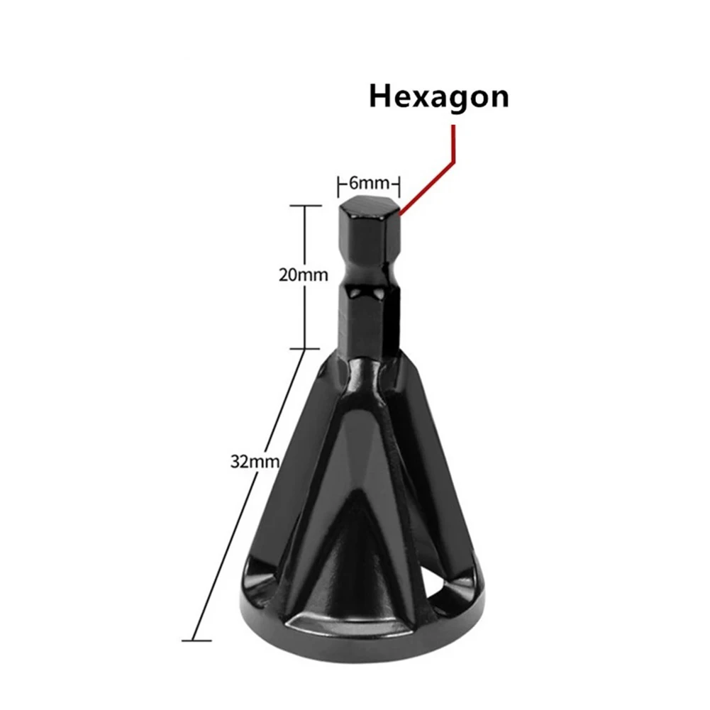 External Chamfer Deburring Tool 1pcs Black Hexagonal Shank For Wood / Hardened Steel For Aluminum / Fiberglass
External Chamfer Deburring Tool 1pcs Black Hexagonal Shank For Wood / Hardened Steel For Aluminum / Fiberglass