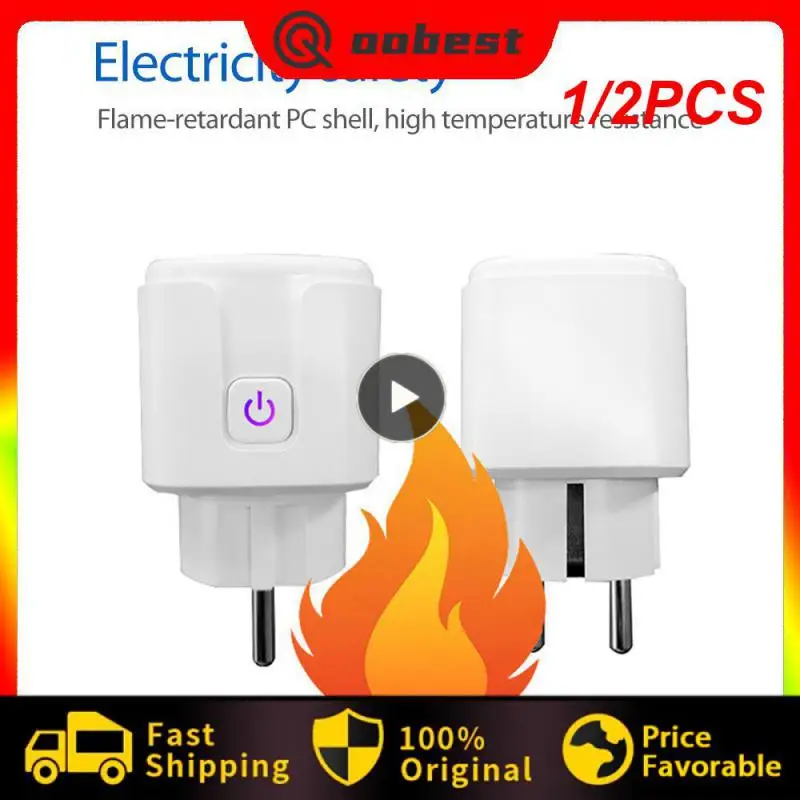 1/2PCS Smart WiFi Plug Adaptor 16A Remote Voice Control Power Monitor Socket Outlet Timing Function work with Alexa Home
1/2PCS Smart WiFi Plug Adaptor 16A Remote Voice Control Power Monitor Socket Outlet Timing Function work with Alexa Home