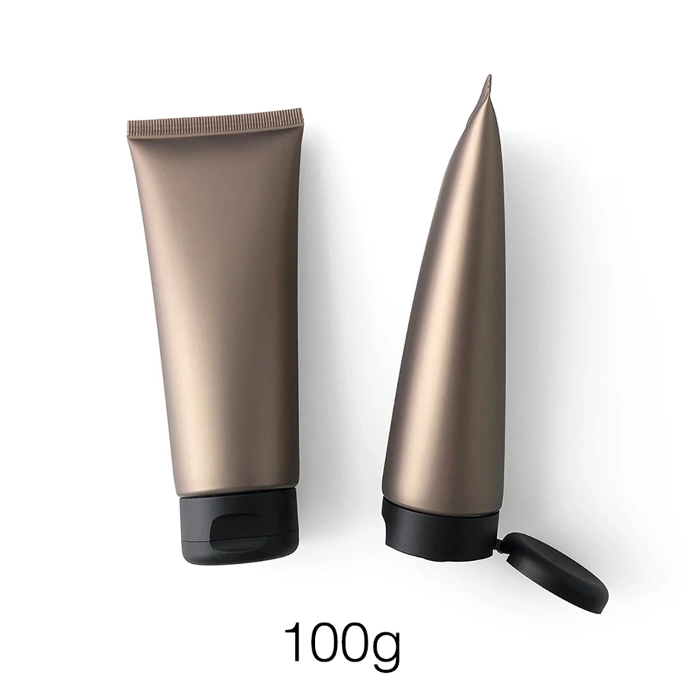 100ml Matte Brown Gold Refillable Cosmetics Squeeze Bottle 100g Empty Plastic Soft Tube Facial Lotion Cream Travel Container
100ml Matte Brown Gold Refillable Cosmetics Squeeze Bottle 100g Empty Plastic Soft Tube Facial Lotion Cream Travel Container