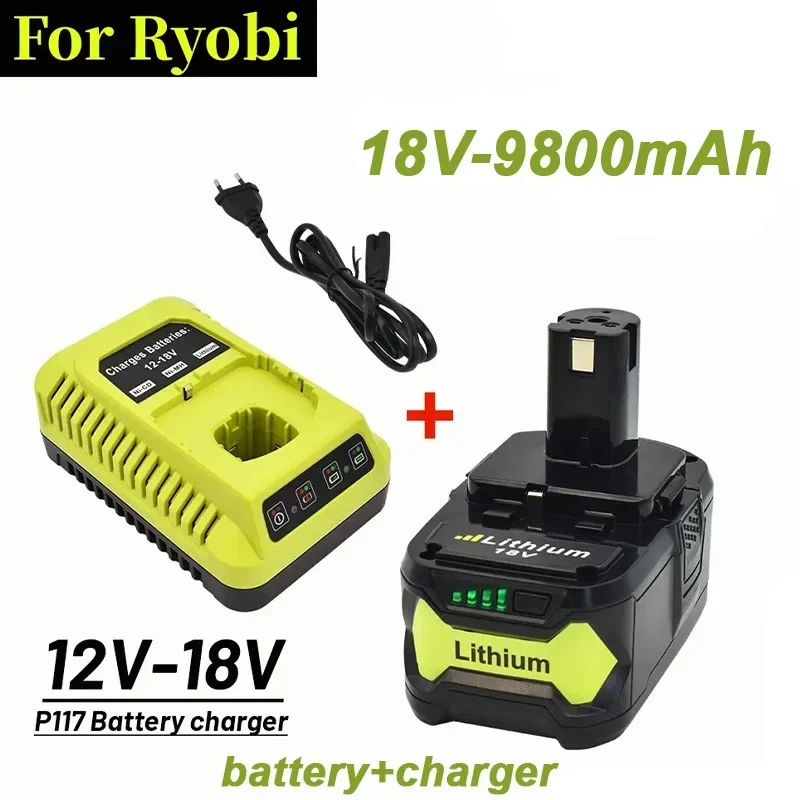 2024 New Replacement of Ryobi ONE 18V Wireless Power Tool Lithium-ion Battery 9800mahBPL1820 P108 P106 RB18L50 RB18L40+Charger
2024 New Replacement of Ryobi ONE 18V Wireless Power Tool Lithium-ion Battery 9800mahBPL1820 P108 P106 RB18L50 RB18L40+Charger