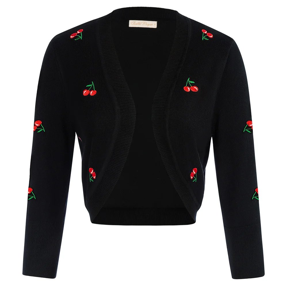 Belle Poque Women Vintage Embroidered Cardigan 3/4 Sleeve Bolero Shrug Open Front Cropped Knitwear For Dresses And Camisoles A30
Belle Poque Women Vintage Embroidered Cardigan 3/4 Sleeve Bolero Shrug Open Front Cropped Knitwear For Dresses And Camisoles A30