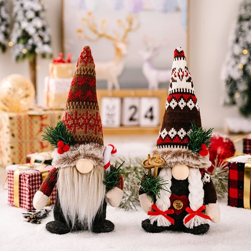 

Chrismtas Gnome Home Decoration Handmade Christmas Gnome Indoor, Great For Table Decoration