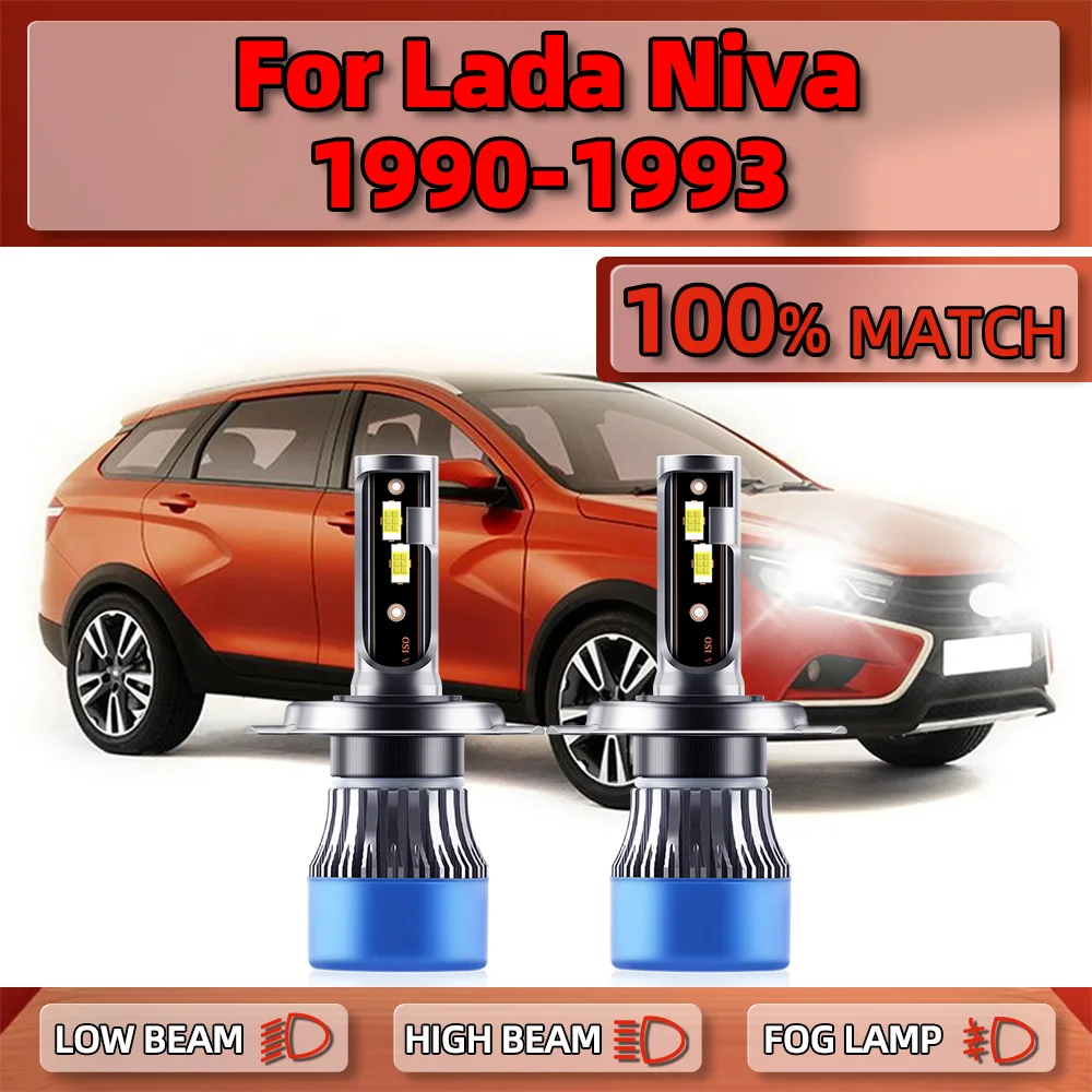 2Pcs H4 Canbus LED Headlight Bulbs 12V 6000K White Turbo Auto Headlamps 20000LM Car Lights For Lada Niva 1990 1991 1992 1993
2Pcs H4 Canbus LED Headlight Bulbs 12V 6000K White Turbo Auto Headlamps 20000LM Car Lights For Lada Niva 1990 1991 1992 1993