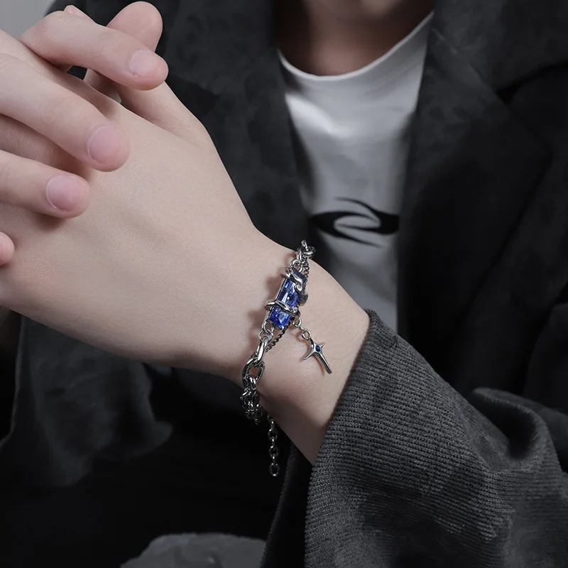 

'S light luxury minority exquisite high-grade fashion brand men's accessories all-matching boys design bracelet wome