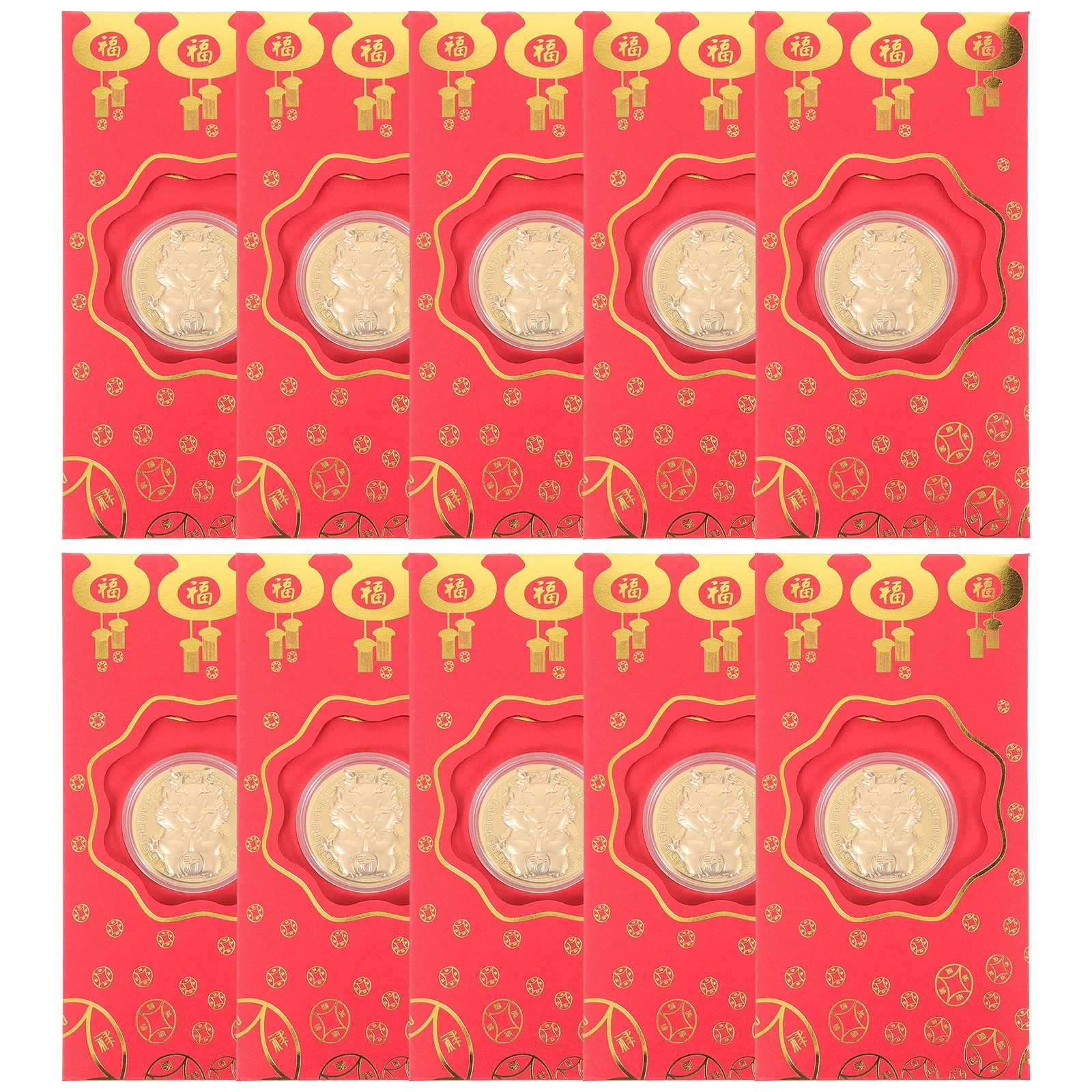 

Счастливые деньги для привлечения богатства красный Карманный конверт традиционный бумажный пакет фестиваль 2024 пакет китайские фонари