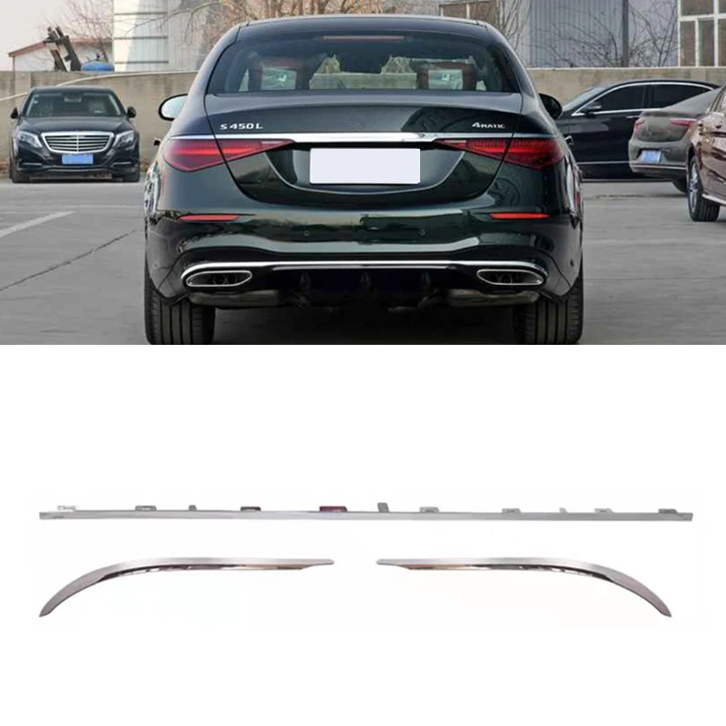 Хромированная молдинговая отделка заднего бампера для Mercedes W223 S-Class 4matic 450L S500L AMG, заводской корпус 2021-2023
Хромированная молдинговая отделка заднего бампера для Mercedes W223 S-Class 4matic 450L S500L AMG, заводской корпус 2021-2023