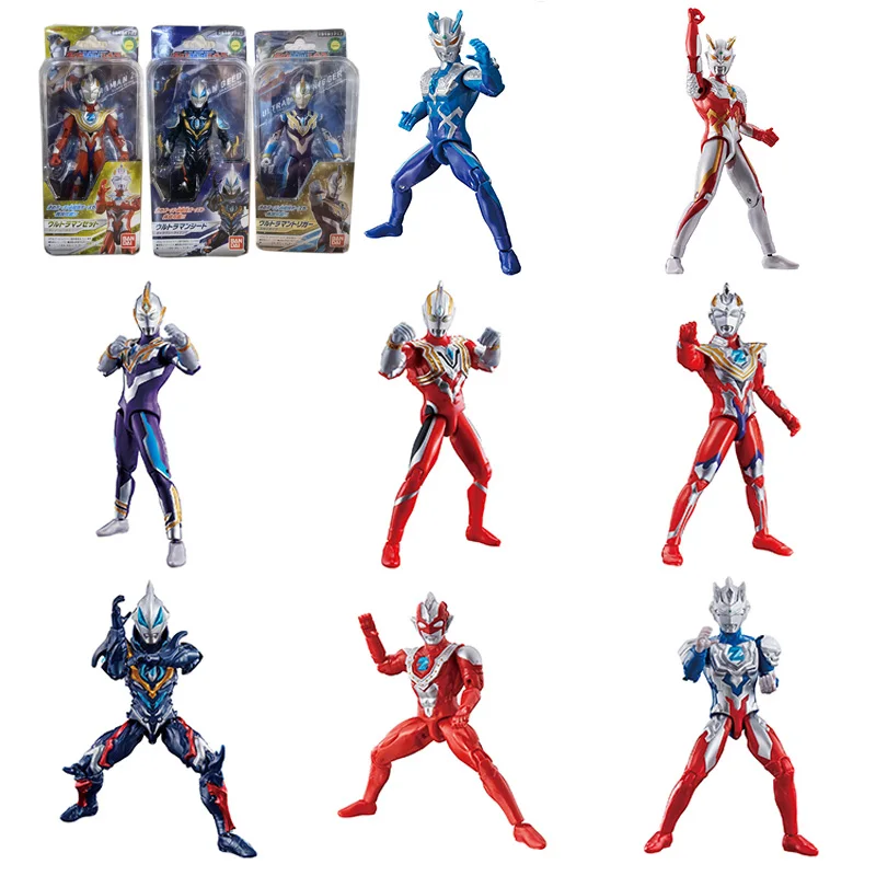 

Bandai Ultraman Battle Monster Japanese Anime Action Figures Ultraman Z Zero Trigger Geed Collections Model Doll Toys Kids Gifts