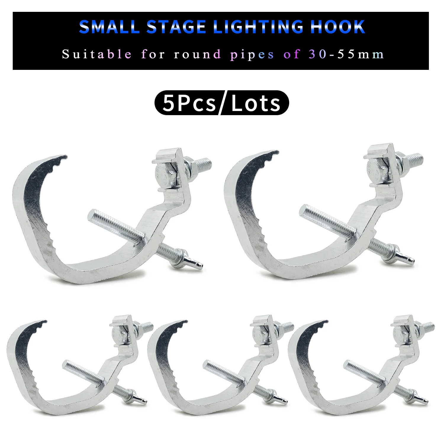 

5Pcs/Lots Crochet lumineux LED en aluminium, équipement de scène professionnel, botte lumineuse de scène, DJ, club