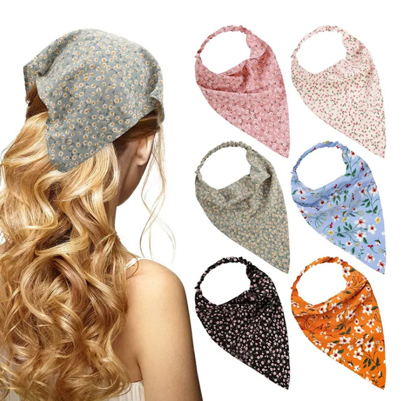 Bohemia Bandana For Women Elastic Hair Bands Triangle Headscarf Floral Print Head Wrap Scarf Kerchief Hair Accessories Headwear
Bohemia Bandana For Women Elastic Hair Bands Triangle Headscarf Floral Print Head Wrap Scarf Kerchief Hair Accessories Headwear