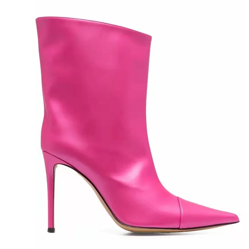 Pink Leather Botas Slip-On Ankle Boots Pointed Toe Women Shoes Wear-Resistant 2023 Stiletto High Heel Zapatillas De Mujer Winter
Pink Leather Botas Slip-On Ankle Boots Pointed Toe Women Shoes Wear-Resistant 2023 Stiletto High Heel Zapatillas De Mujer Winter