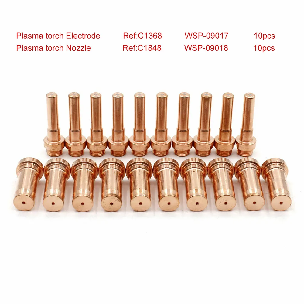 10 Sets CP90 Plasma Torch C1368 Electrode C1848 Tip 1 2mm 50 70A Reliable Performance Compatible with For Cebora CP91
10 Sets CP90 Plasma Torch C1368 Electrode C1848 Tip 1 2mm 50 70A Reliable Performance Compatible with For Cebora CP91