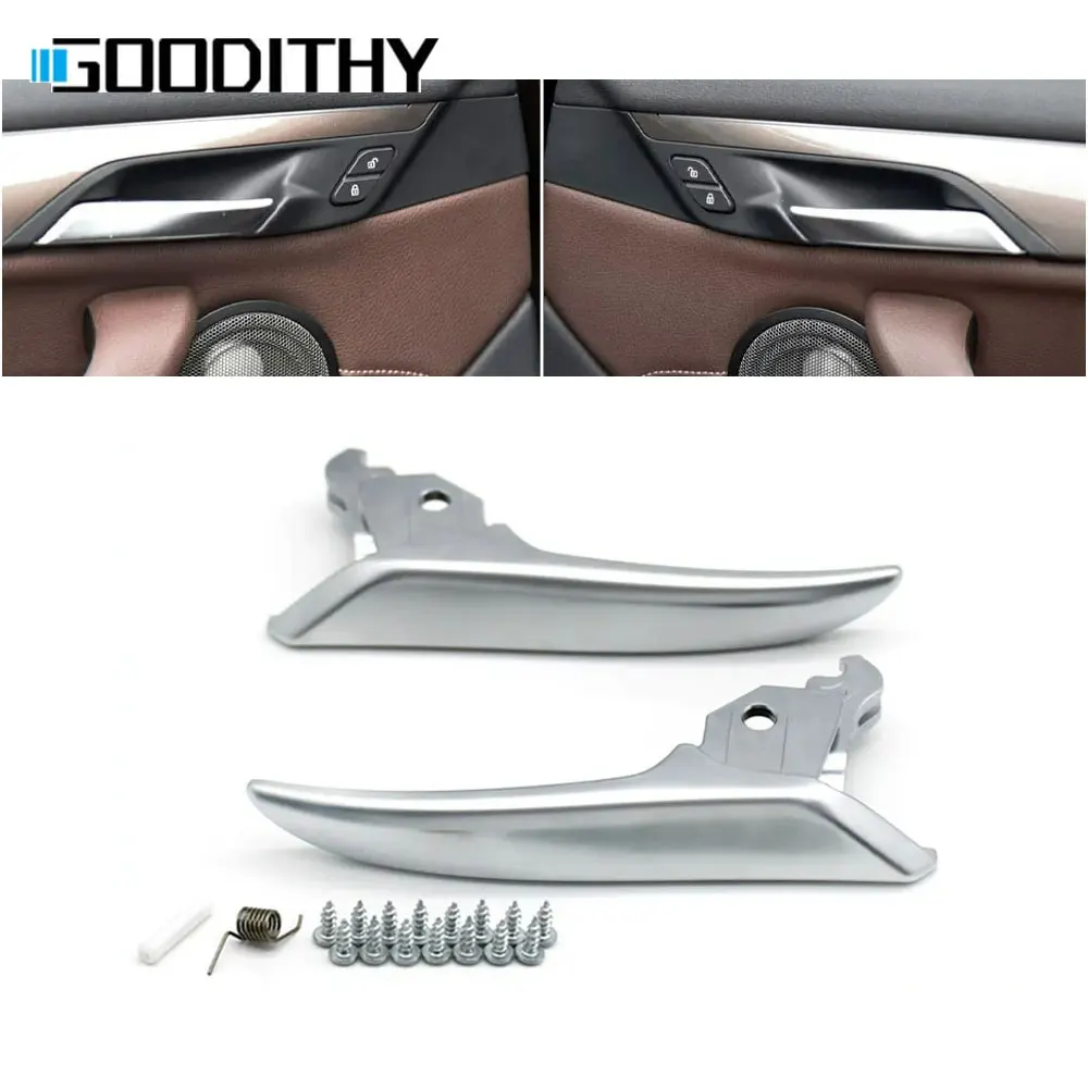 

Interior Left Right Door Opening Handle Front/Rear Chromed Inner Release Door Pull Handle For BMW X1 X2 F48 F49 F39 2016-2023