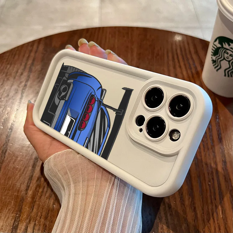 Cartoon Tokyo JDM Male Car Soft TPU Case For iPhone 16 15 11 13 14 12 Pro Max 15 Plus Mini 16Pro Shockproof Silicone Phone Cover Cartoon Tokyo JDM Male Car Soft TPU Case For iPhone 16 15 11 13 14 12 Pro Max 15 Plus Mini 16Pro Shockproof Silicone Phone Cover