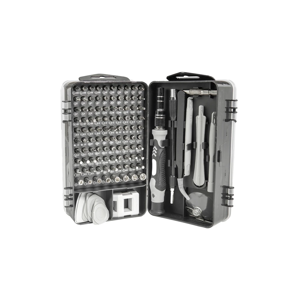 115 In 1 Precision Screwdriver Set Professional Magnetic Repair Tool Kit With 98 Precision Bits for Phone Watch Laptop Repair
115 In 1 Precision Screwdriver Set Professional Magnetic Repair Tool Kit With 98 Precision Bits for Phone Watch Laptop Repair