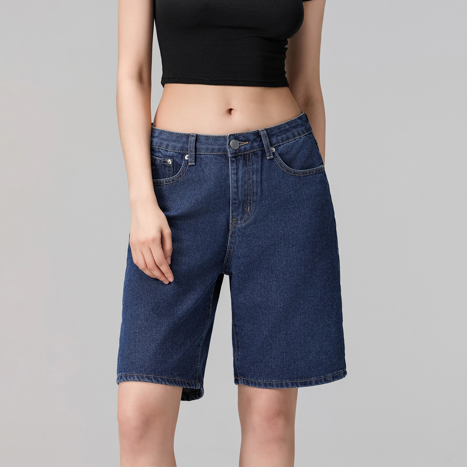 Women Solid Y2k Style Baggy Denim Shorts Wide Leg Capri Pants Fashion High Waist Jeans Female Casual Retro 2000s Aesthetic Pants
Women Solid Y2k Style Baggy Denim Shorts Wide Leg Capri Pants Fashion High Waist Jeans Female Casual Retro 2000s Aesthetic Pants