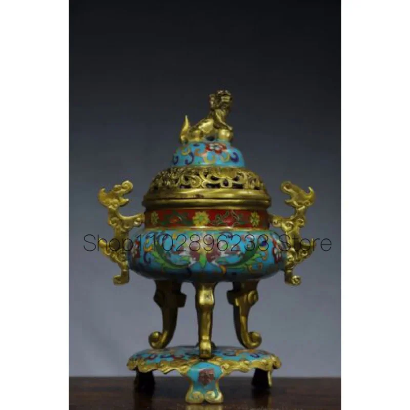 28cm Chinese Cloisonne Copper Incense Burner Incense Burner Yellow Copper Incense Burner Pot
28cm Chinese Cloisonne Copper Incense Burner Incense Burner Yellow Copper Incense Burner Pot