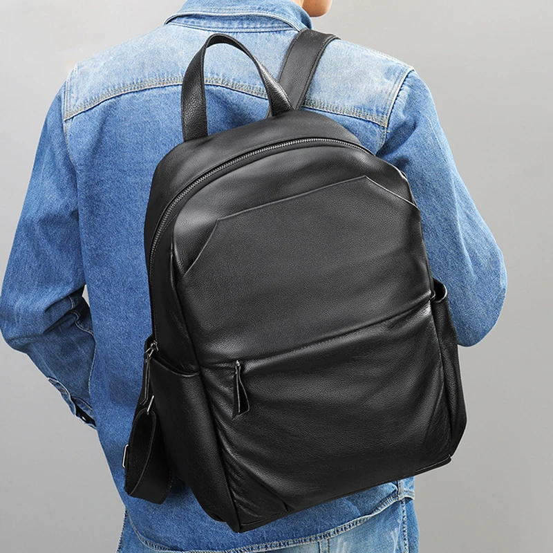 AETOO Fashion simple backpack leather men's outdoor travel large capacity computer storage bag travel men's bag
AETOO Fashion simple backpack leather men's outdoor travel large capacity computer storage bag travel men's bag