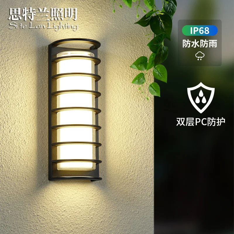 

led hexagonal wall lamp bedroom decor dorm room decor long wall sconces bathroom light retro waterproof lighting for bathroom