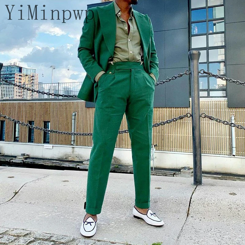 Green Summer Men Suits Peaked Lapel Double Breasted Prom Suits Elegant Full Men Suit Blazer Jacket Tuxedos 2 Piece Coat Pant
Green Summer Men Suits Peaked Lapel Double Breasted Prom Suits Elegant Full Men Suit Blazer Jacket Tuxedos 2 Piece Coat Pant