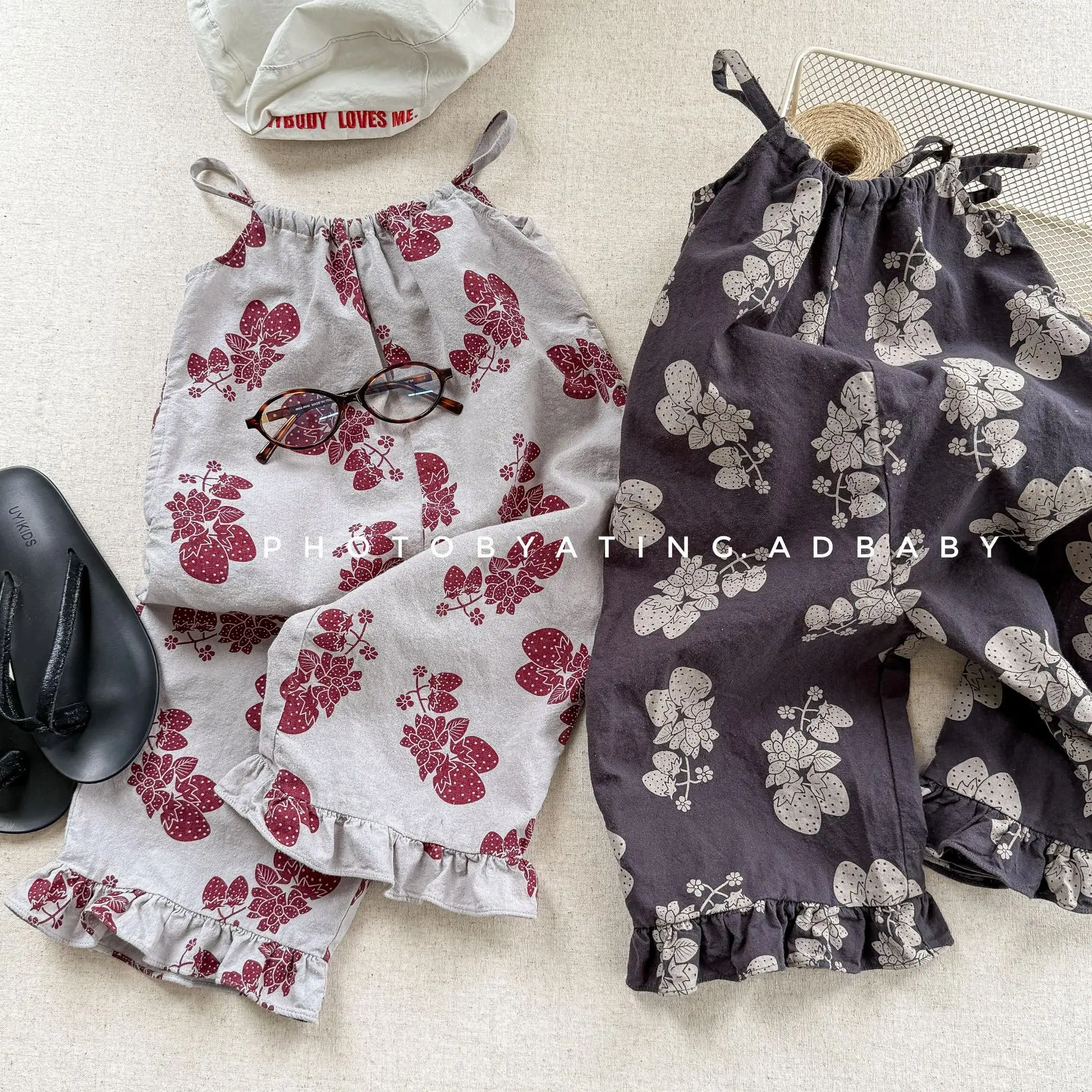 2025 Summer New Girls Loose Sling Pants Fashion Kids Girls Overalls Children Wide Leg Pants Baby Casual Trousers Girls Clothes 36 S2057fb9dd3f848069c9f738b9c2b3bfeA