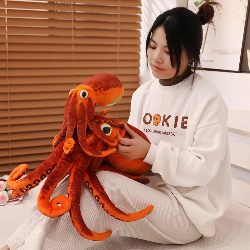 

30/55cm New Real Life Octopus Doll Octopus Plush Toy Pillow Sea Bottom Animal Doll Realistic Gift