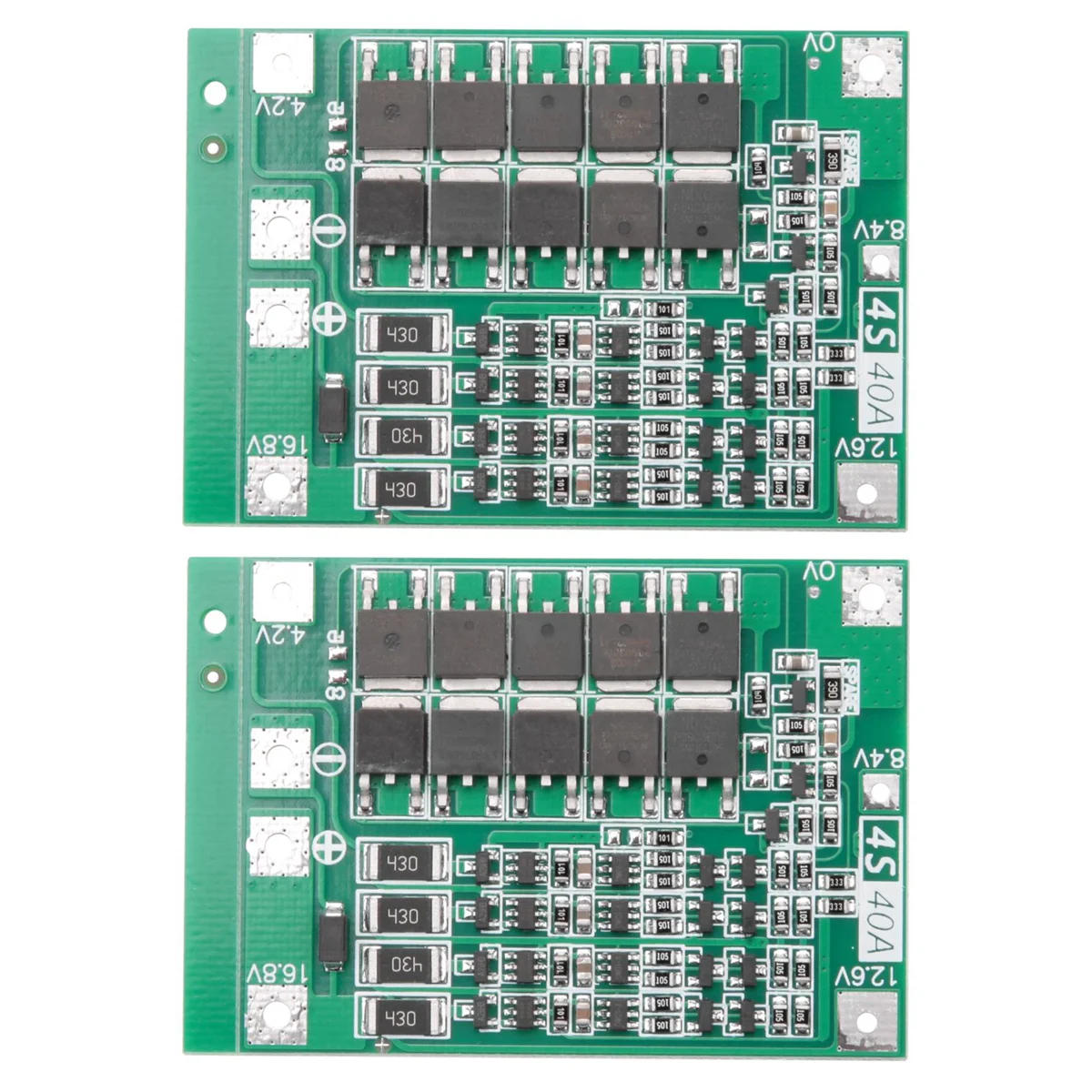 2 Pcs 4S 40A Li-Ion Lithium Battery 18650 Charger PCB BMS Protection Board with Balance for Drill Motor 14.8V 16.8V
2 Pcs 4S 40A Li-Ion Lithium Battery 18650 Charger PCB BMS Protection Board with Balance for Drill Motor 14.8V 16.8V