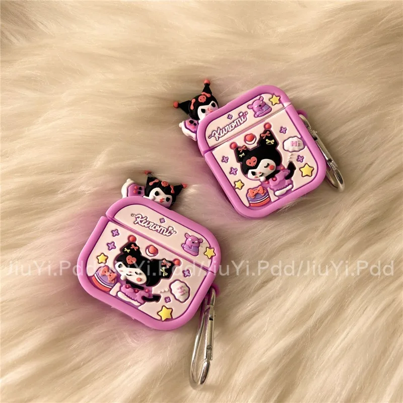 Sanrio Anime Kawaii Kuromi Earphone Case for AirPods 1 2 Cover Cute Cartoon Protective Case AirPods 3 Pro Gifts for Girls
Sanrio Anime Kawaii Kuromi Earphone Case for AirPods 1 2 Cover Cute Cartoon Protective Case AirPods 3 Pro Gifts for Girls