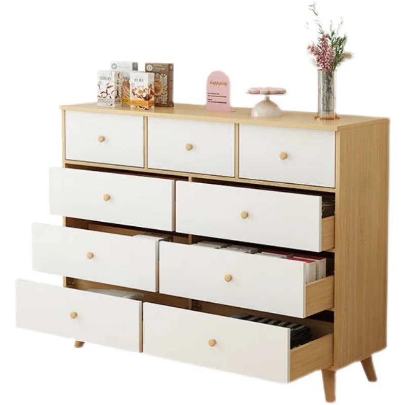 XL Bedroom and Household Simple Nail Art Multi-Layer Chest Drawer Solid Wood Leg Dustproof Widened 
XL Bedroom and Household Simple Nail Art Multi-Layer Chest Drawer Solid Wood Leg Dustproof Widened