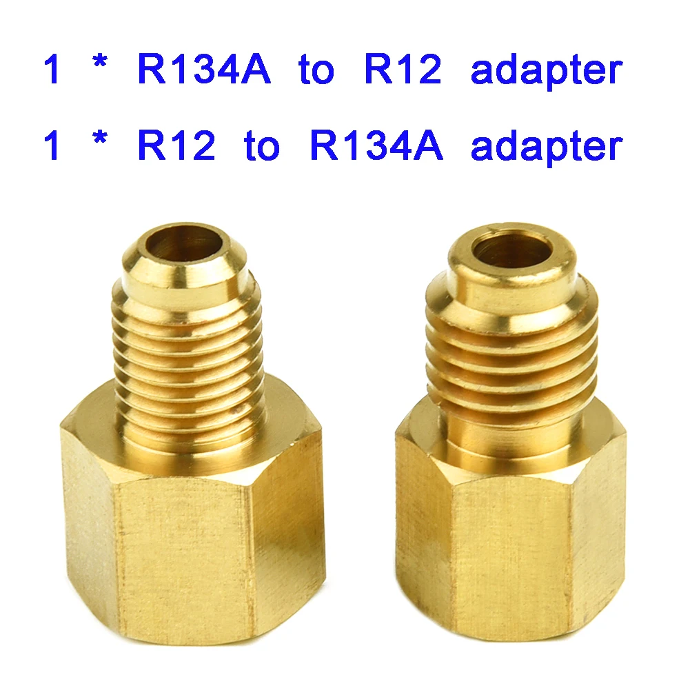 R12 to R134A Adapter Connector Brass R134a to R12 Adapter Set 1/2 Female ACME to 1/4 Male Easy Installation Anti Aging
R12 to R134A Adapter Connector Brass R134a to R12 Adapter Set 1/2 Female ACME to 1/4 Male Easy Installation Anti Aging