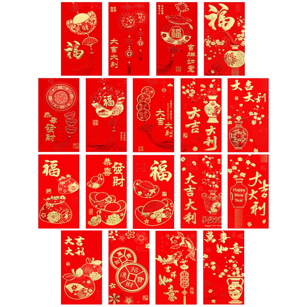 36 Pcs Chinese Style New Year Red Envelope Purse Lucky Money Packets Paper Envelopes
36 Pcs Chinese Style New Year Red Envelope Purse Lucky Money Packets Paper Envelopes