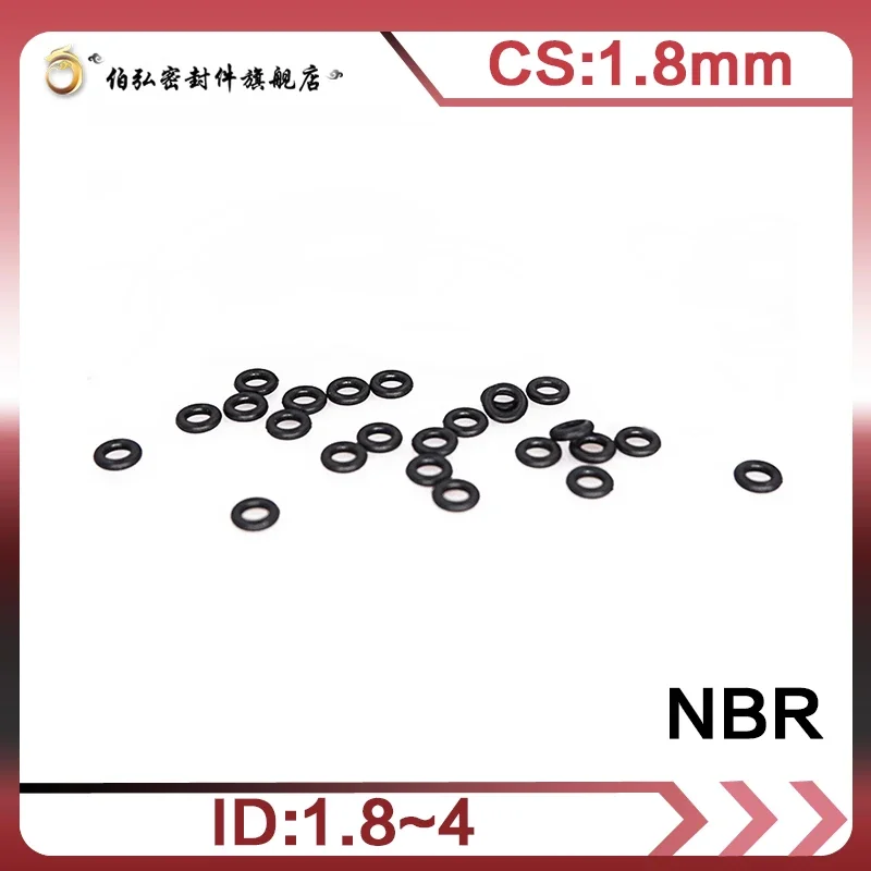 Nitrile Rubber O-Ring 50PCS/lot Black NBR Sealing CS1.8mm ID1.8/2/2.24/2.5/2.8/3.15/3.55/3.75/4mm O-Ring Seal Gasket Ring
Nitrile Rubber O-Ring 50PCS/lot Black NBR Sealing CS1.8mm ID1.8/2/2.24/2.5/2.8/3.15/3.55/3.75/4mm O-Ring Seal Gasket Ring