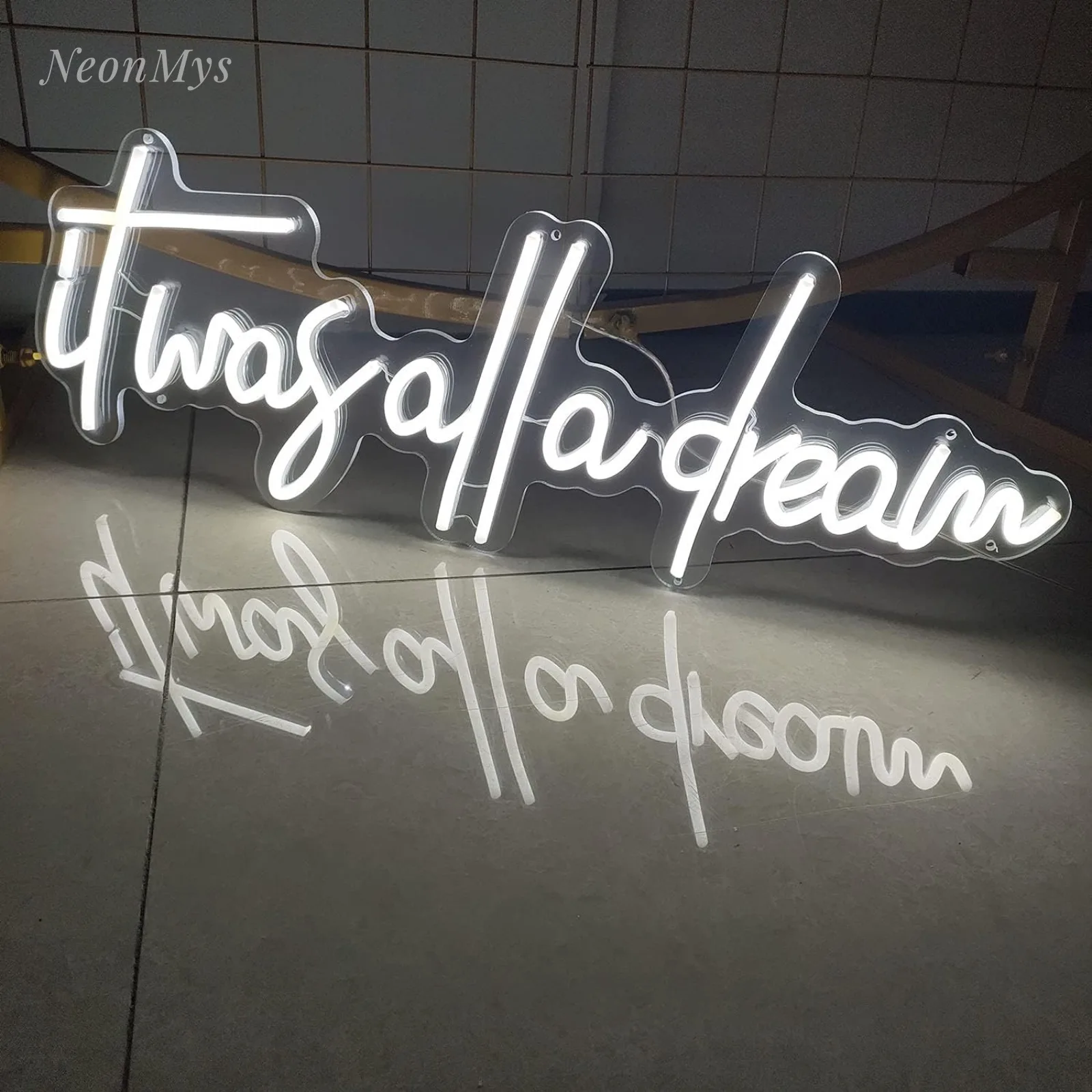

It Was All A Dream Neon Sign Flex Led Neon Light for Wall Decor USB Led Logo Custom Neon Sign Home Party Room Bar Decoration