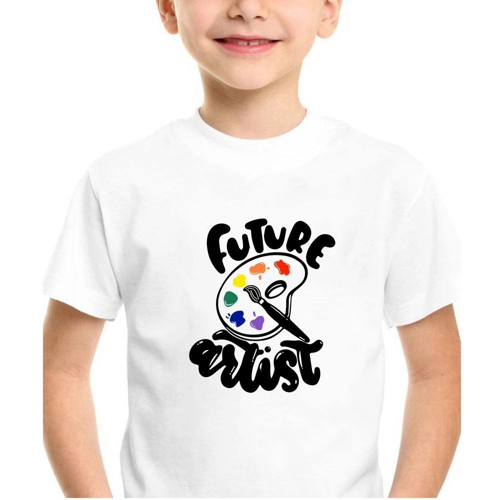 Future Artist Boys and Girls T-shirt Short Sleeve O-neck White Toddler Tees Casual Children Clothes Summer T Shirt Enfant Fille
Future Artist Boys and Girls T-shirt Short Sleeve O-neck White Toddler Tees Casual Children Clothes Summer T Shirt Enfant Fille