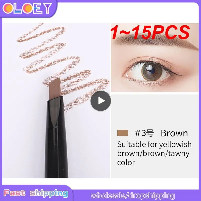 Карандаш для бровей автоматический водостойкий с двойной головкой, 1-15 цветов
Карандаш для бровей автоматический водостойкий с двойной головкой, 1-15 цветов