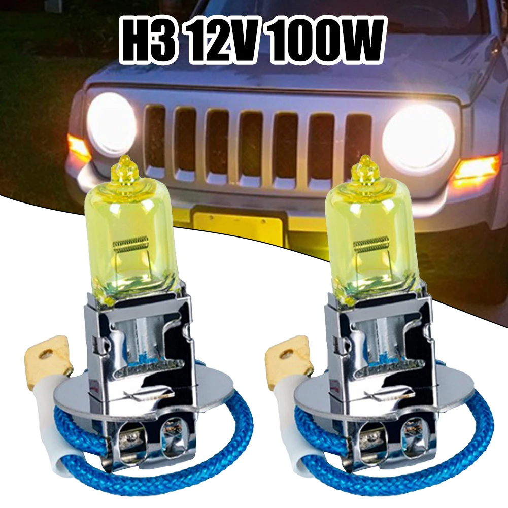 2pcs H3 Halogen Headlight Bulbs Lamp 100w 12v Xenon Car Light Front Fog Light Mber Yellow Replacement Car Accessories
2pcs H3 Halogen Headlight Bulbs Lamp 100w 12v Xenon Car Light Front Fog Light Mber Yellow Replacement Car Accessories