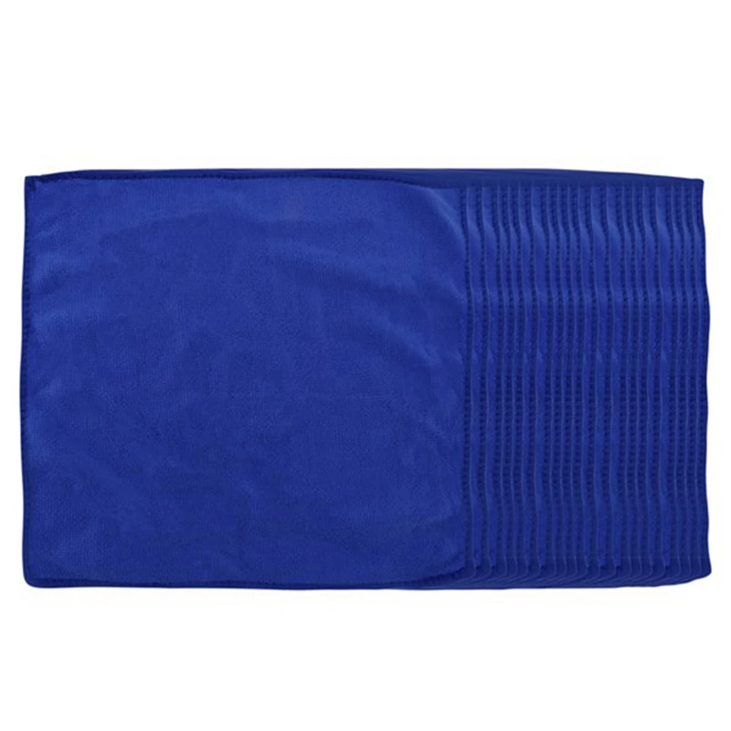 

40 PCS Absorbent Microfiber Towel Car Home Kitchen Washing Clean Wash Cloth Blue Strong Water-Absorbing Soft Durable