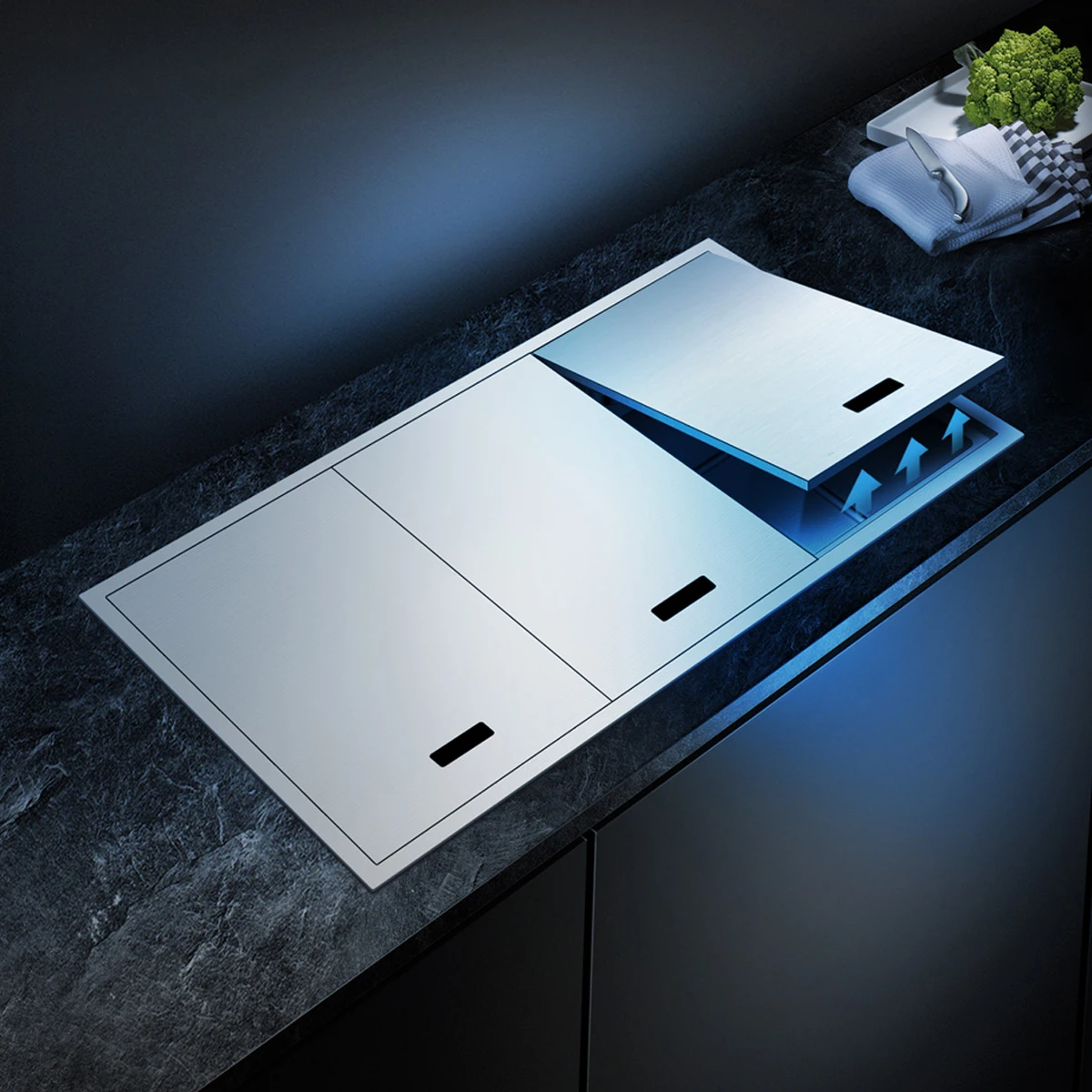 Kitchen Sink Hidden Folding Faucet Double Bowl Counter 304 Stainless Steel Hot Cold Mixer Water Tap Washing Basin
Kitchen Sink Hidden Folding Faucet Double Bowl Counter 304 Stainless Steel Hot Cold Mixer Water Tap Washing Basin