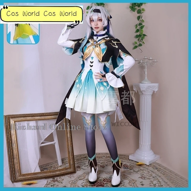 Костюм для косплея игры Светлячок Honkai: Star Rail, одежда, парик, обувь, униформа для косплея, Хэллоуин, женское платье, новинка
Костюм для косплея игры Светлячок Honkai: Star Rail, одежда, парик, обувь, униформа для косплея, Хэллоуин, женское платье, новинка