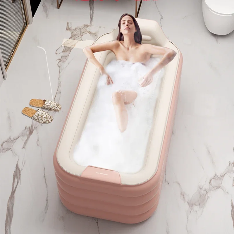 

Adult Portable Bathtub Folding Body Sauna Shower Steam Inflatable Whirlpool Bathtub Simple Baignoire Bathroom Supplies YX50FB