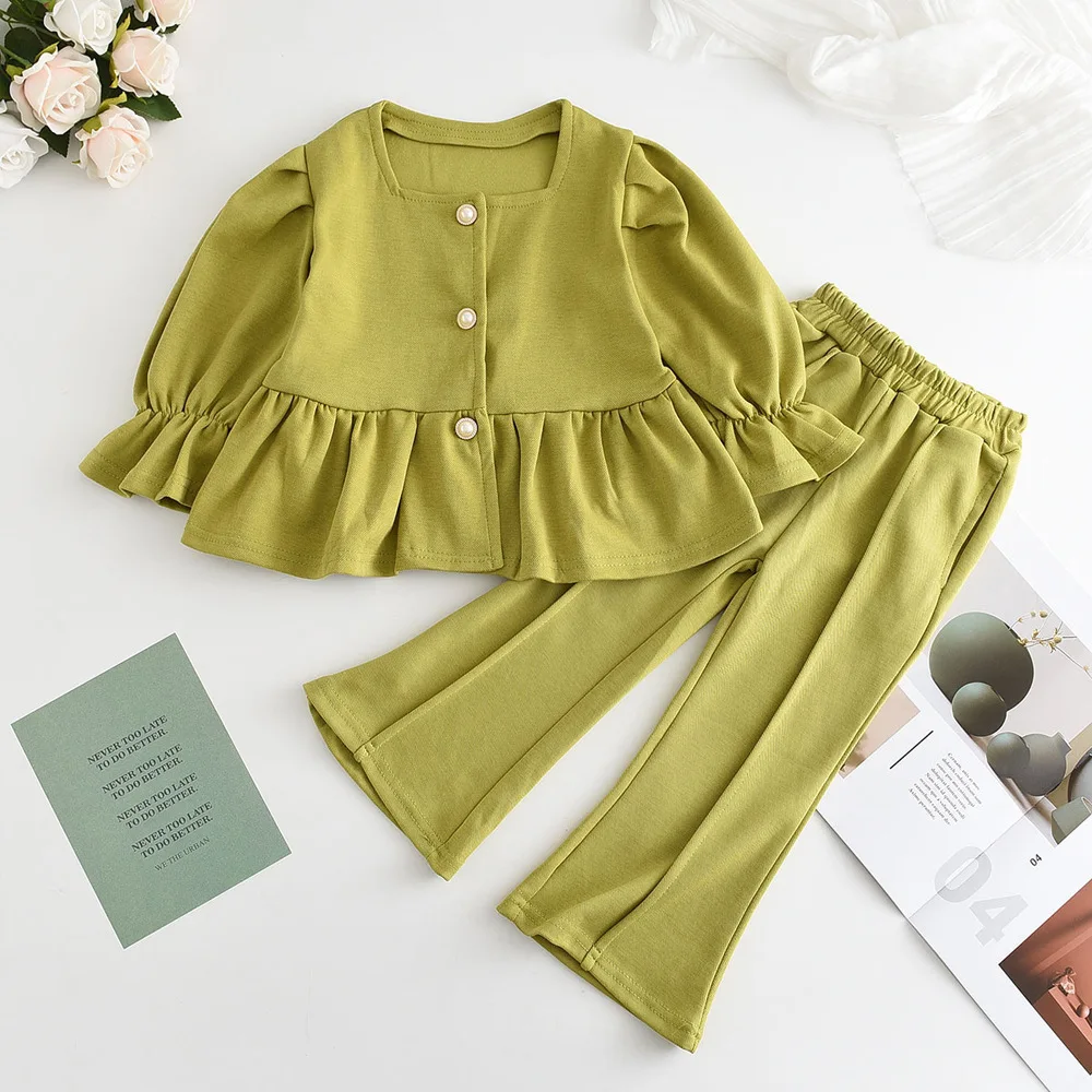 2023 Winter New Girls Dress Long Sleeve Pearl Button Ruffles Green Cute Designer Girls Princess Dress Vestido 18M-7T
2023 Winter New Girls Dress Long Sleeve Pearl Button Ruffles Green Cute Designer Girls Princess Dress Vestido 18M-7T