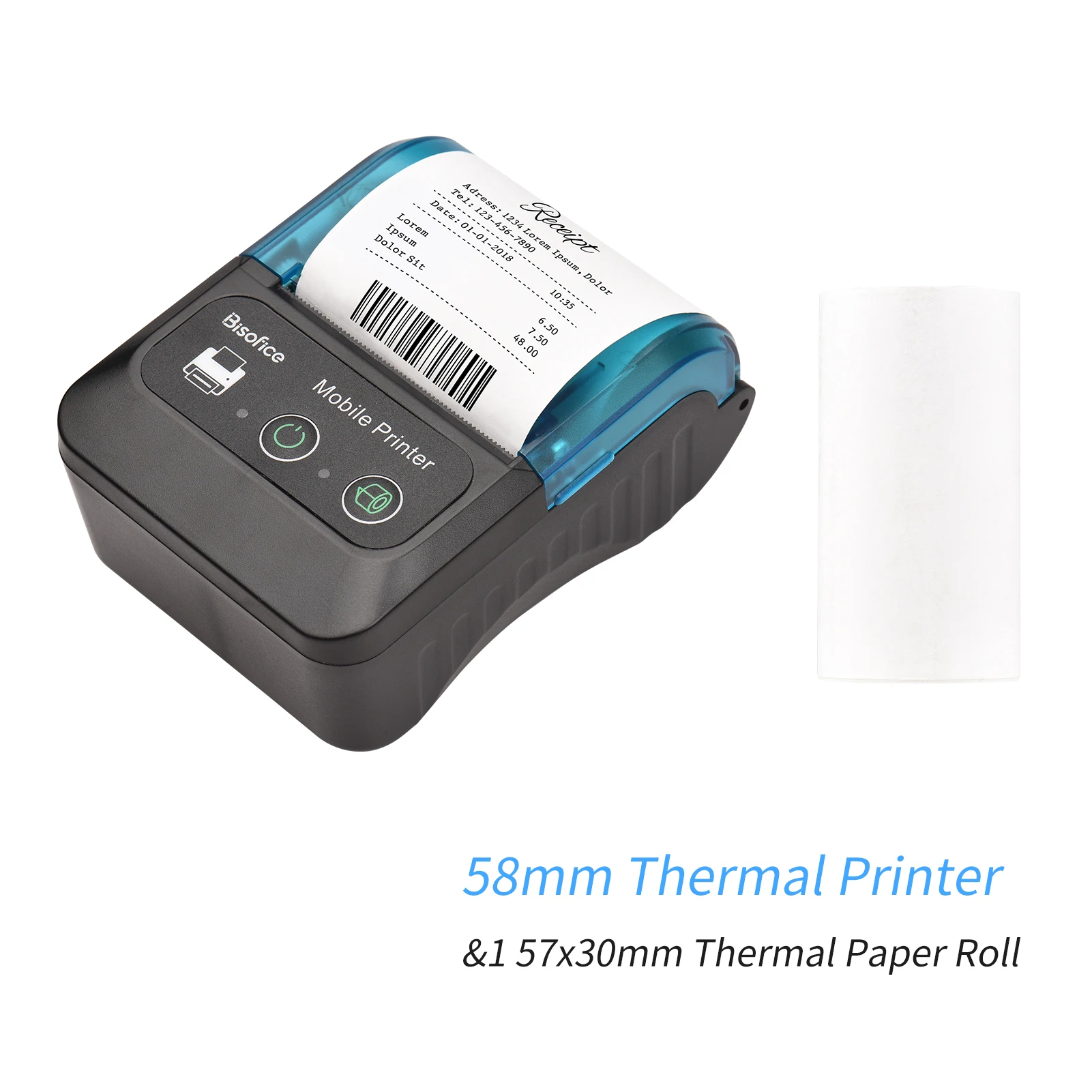 Shop Generic Bisofice Portable 58mm Recet Thermal Printer 2 inches Mini