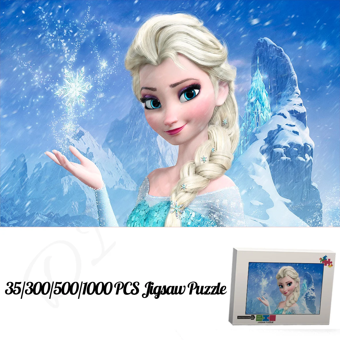 

Disney Puzzles for Kids Animation Cartoon Movie Frozen 35 300 500 1000 Pieces of Wooden Box Jigsaw Puzzles Funny Unique Toys