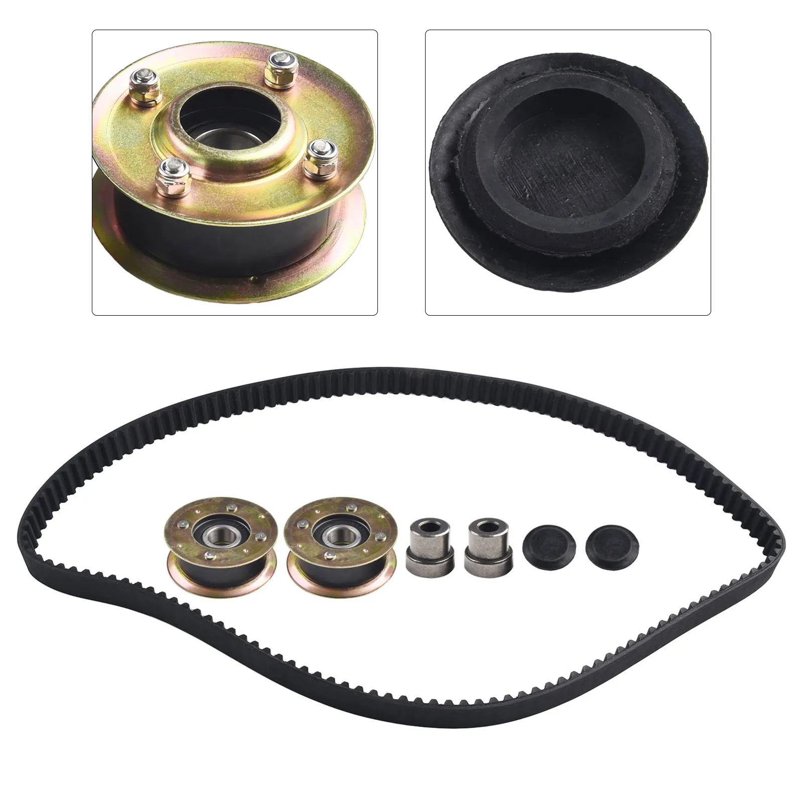 

Pulley And Belt Kit Upgrade Your For Toro Mower with 131 4509 125 2532 Idler Pulley & 120 3335 Belt Kit for Enhanced Performance