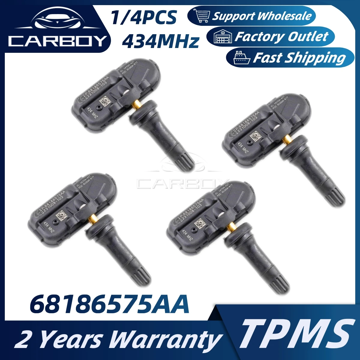 68186575AA 68239720AB TPMS Tyre Pressure Sensor 434MHz For RAM 1500 2500 3500 Jeep Cherokee 2014 2015 2016 Tire Pressure Valve
68186575AA 68239720AB TPMS Tyre Pressure Sensor 434MHz For RAM 1500 2500 3500 Jeep Cherokee 2014 2015 2016 Tire Pressure Valve