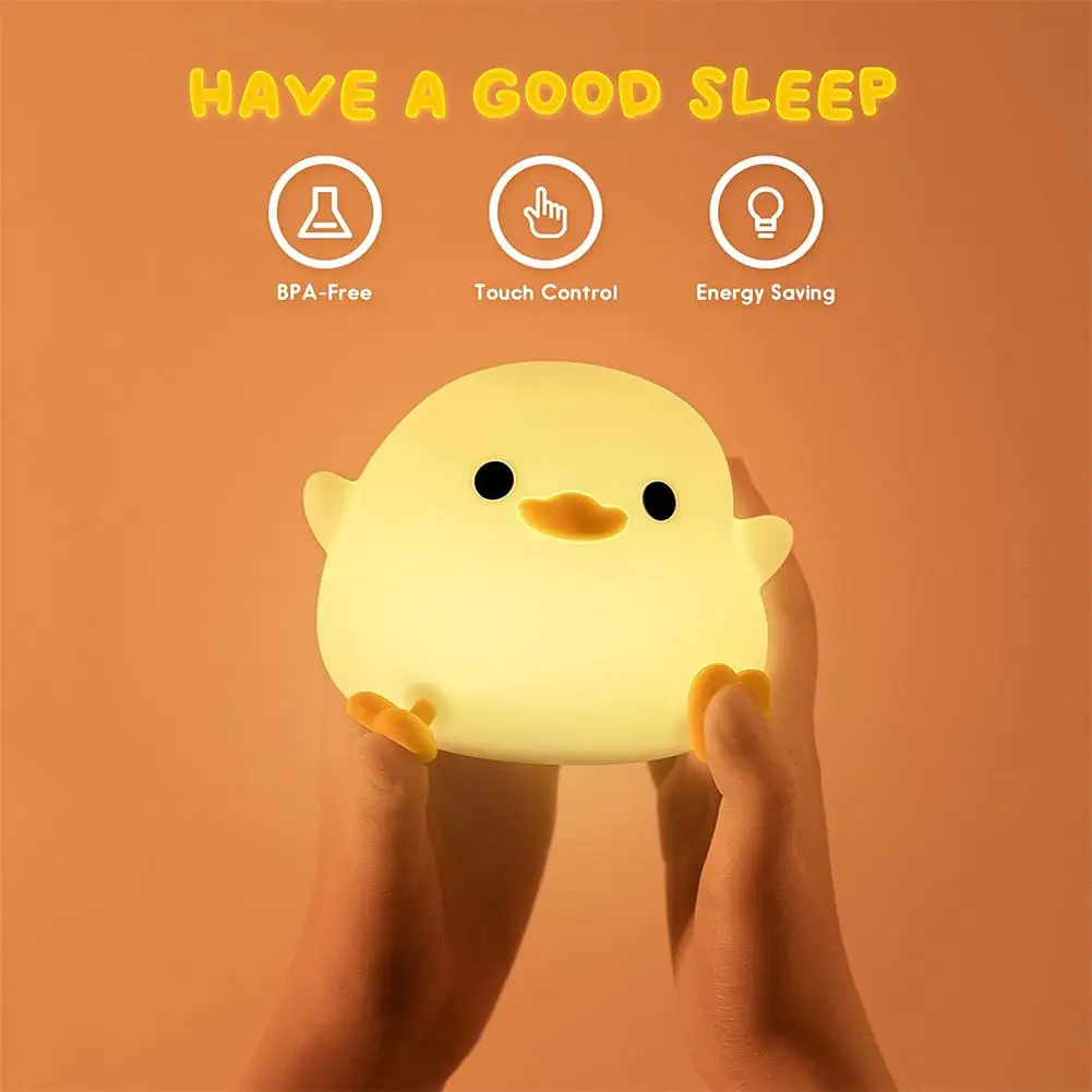 Led Cute Bean Duck Night Light With Touch Sensor Rechargeable Table Lamp Bedside Lamp For Bedroom Living Room
Led Cute Bean Duck Night Light With Touch Sensor Rechargeable Table Lamp Bedside Lamp For Bedroom Living Room