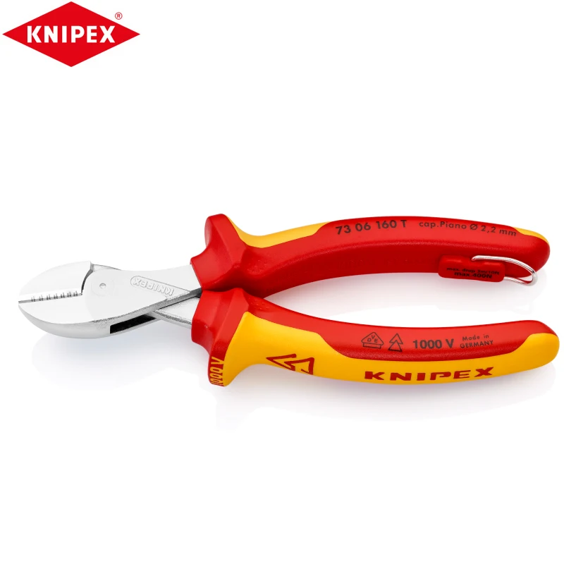 

KNIPEX 73 06 160 T X Compact Insulated Diagonal Pliers Chromium Vanadium Heavy Steel Material Compact And Lightweight Design