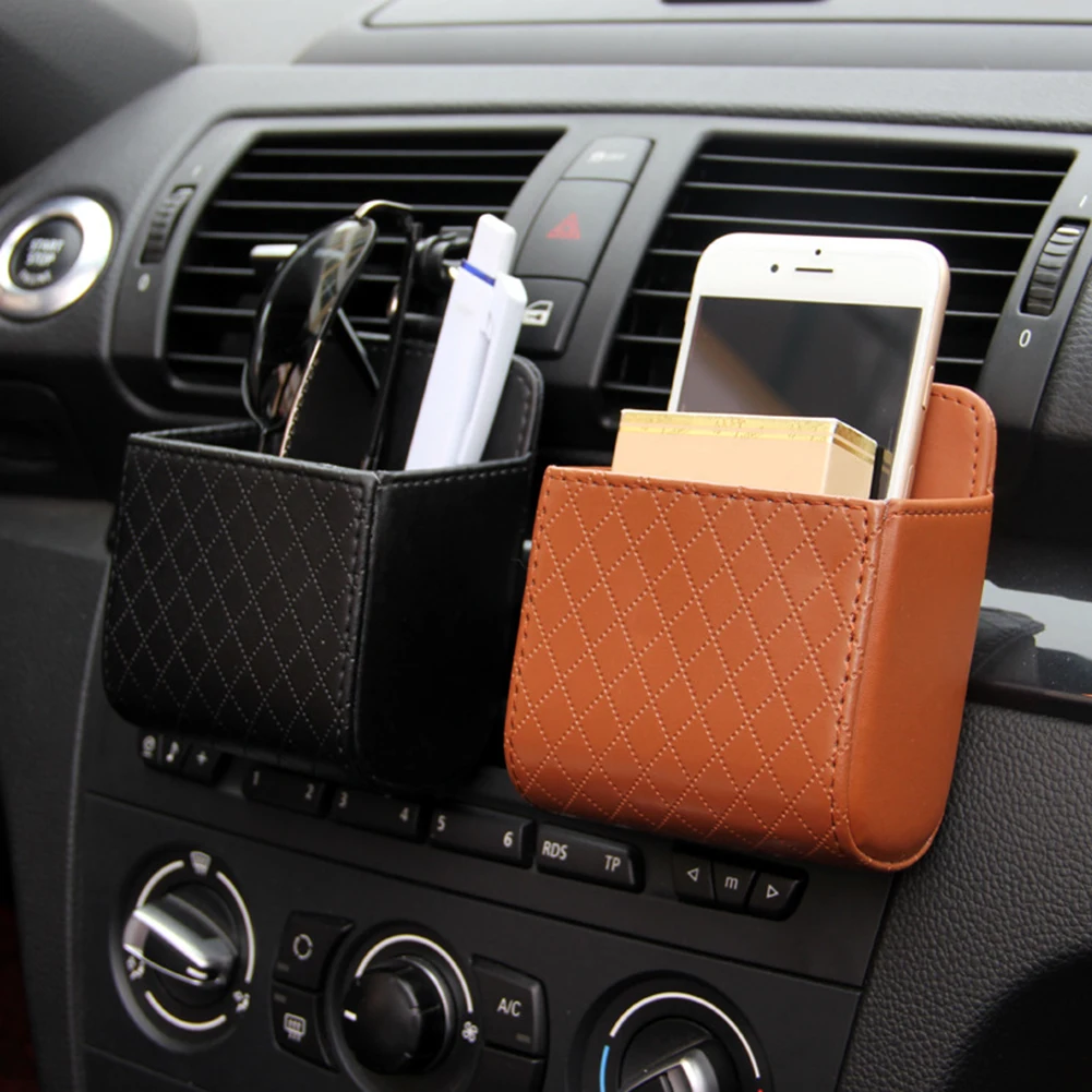 Car Vent-Outlet Phone Pocket Storage Box Organizer Debris Bag Holder Pouch Leather-Accessories For Vehicles
Car Vent-Outlet Phone Pocket Storage Box Organizer Debris Bag Holder Pouch Leather-Accessories For Vehicles