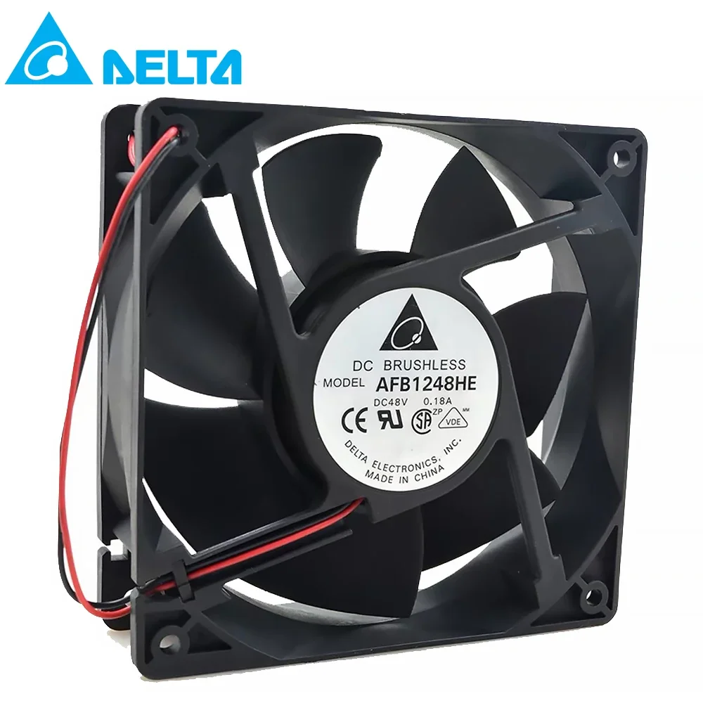 

For Delta AFB1248HE-R00 12038 12CM 48v 0.18a 12cm 2 line industrial computer inverter cooling fan