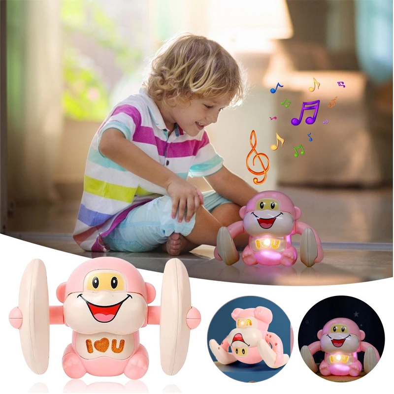 Kids Induction Rolling Monkey Toy Baby Electronic Pets Music Light Crawling Toys Education Voice-activated Induction Moving Gift
Kids Induction Rolling Monkey Toy Baby Electronic Pets Music Light Crawling Toys Education Voice-activated Induction Moving Gift